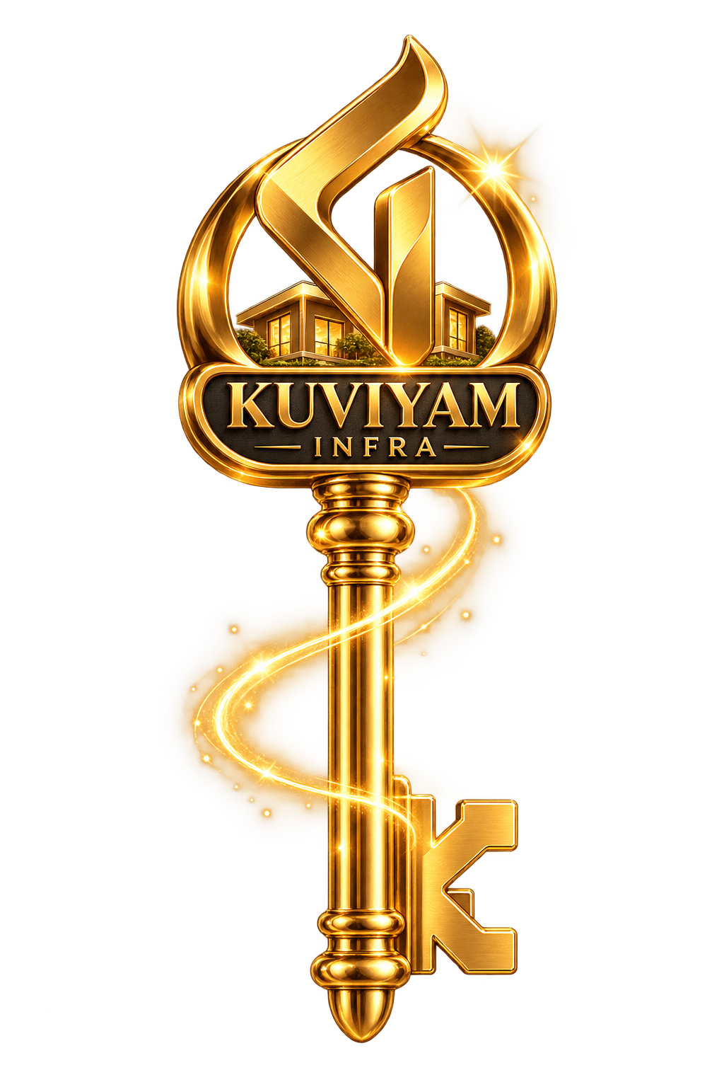 Kuviyam Infra Golden Key Emblem